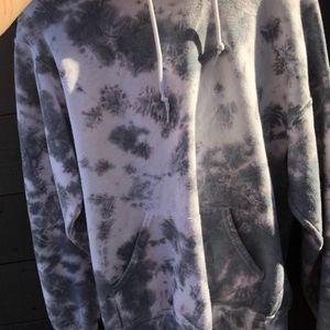 white and gray hoodie